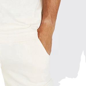 เซ็ตกางเกงขาสั้นและเสื้อยืดผ้าฝ้าย100% ผ้าเทอร์รี่เซต2ชั้นขนาดใหญ่พิเศษโลโก้ออกแบบได้ตามต้องการ - Product Image 2