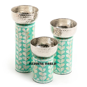 Ensemble de trois bols à chocolat martelés avec support en nacre, taille personnalisée, nouveau bol à chocolat design - Product Image 1