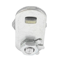 Cylindre de serrure à came pour distributeur automatique, haute sécurité, mécanisme à clé plate finlandaise, 2 clés, finition chromée, alliage de zinc, ABA