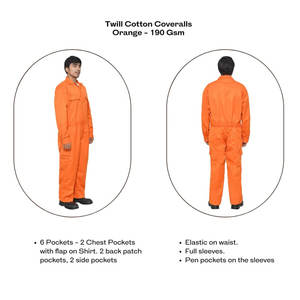 OEM Service Personal Protective Coverall Dangri Suit Jeans Cotton Made Pure Branded Original Color Coverall Working <b>Uniform</b> - Product Image 4