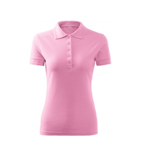 Polo décontracté 100% coton à manches courtes pour femmes du Bangladesh, couleur rose, de haute qualité - Product Image 5