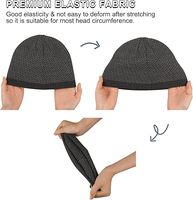 Bonnet unisexe adulte deux couleurs en un, Spandex/Coton, style urbain moderne - Respirant et imperméable, chaud et confortable pour un usage quotidien