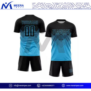 ชุดเสื้อและกางเกงฟุตบอลพิมพ์ลายตามสั่งสำหรับผู้ชาย เนื้อผ้าระบายอากาศ ป้องกันแบคทีเรีย น้ำหนักเบา แห้งเร็ว เหมาะสำหรับสโมสรและลีก - Product Image 2