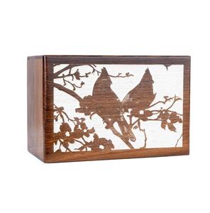 Urna de palisandro hecha a mano para cenizas humanas, caja de madera personalizada para adultos, urna para mascotas, perros, gatos, hecha a mano - Product Image 2