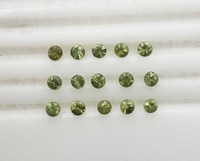 Lot de pierres précieuses en grenat démantoid naturel, taille ronde, 3 mm, grenat démantoid facetté de haute qualité pour la fabrication de bijoux