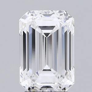 Diamante certificado IGI cultivado en laboratorio de corte esmeralda de 5 quilates para anillo de compromiso, color de la D-E-F +, Diamante Suelto CVD respetuoso con el medio ambiente - Product Image 1