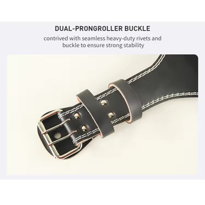 Cinturón de Cuero para Levantamiento de Pesas, para Entrenamiento de Peso Muerto y Ejercicio en el Gimnasio, Duradero y Personalizable - Product Image 4