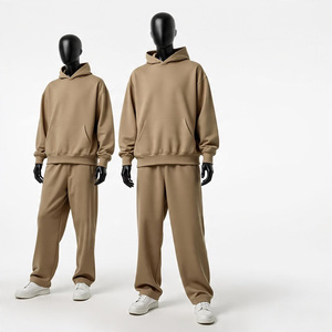 2025 vente en gros usine Logo personnalisé Top qualité survêtements plaine vierge 2 pièces survêtement lourd pour hommes - Product Image 5