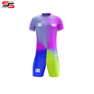 Dernier design de haute qualité pour maillots de football ensemble d'équipe complet personnalisé OEM ensemble de maillots de football respirant pour jeunes garçons - Product Image 3