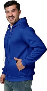 Jersey informal de invierno para hombre, sudaderas con capucha, Color sólido, forro polar de algodón 100%, bolsillo de ajuste Regular, secado rápido y transpirable, alta calidad - Product Image 2