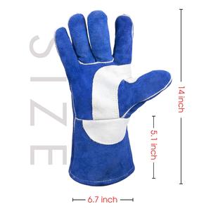 Gants en cuir Gants de jardinage résistants à l'eau Gants à manches longues Gants de soudage de travail - Product Image 4