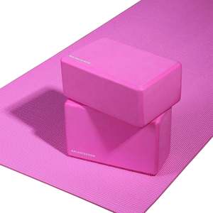 Tappetino da Yoga Pieghevole Signature Fitness Multiuso ad Alta Densità Antistrappo 10mm Rosa con Cinghia in Cotone Gomma Naturale TPE - Product Image 6