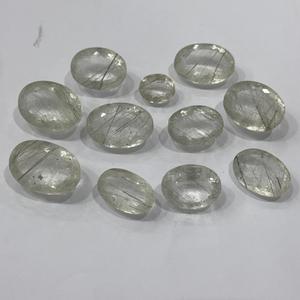 เบาะหินควอทซ์ธรรมชาติแบบตัดเป็นรูไทล์หลวมหินควอทซ์เจียระไนเหลี่ยมเพชรพลอยตัดเป็นรูปวงรีขนาดฟรี - Product Image 4