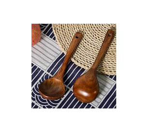 Utensilio de madera Cuchara para sopa Cuchara para servir cuchara para utensilios de cocina y restaurantes usan accesorios de cocina - Product Image 5