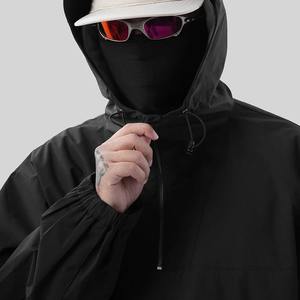 Veste coupe-vent d'hiver à capuche et col montant, légère, avec fermeture à glissière, pour la course à pied, respirante, protection solaire, séchage rapide. - Product Image 2