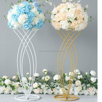 Support de fleurs de mariage en métal doré Rectangle Offre Spéciale Décoration de pièce maîtresse de table de fête de mariage