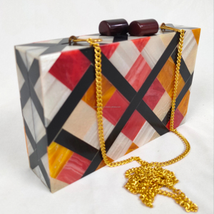 Sac à main en résine, design personnalisé, modèle fait à la main, peint à la main, pour la maison, les fêtes, les mariages, meilleure qualité, Inde, femmes - Product Image 1