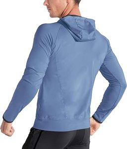 Wholesale Designer Men Long Outdoor Windbreaker Jacket Stand Front Breathable Eco-Friendly Lightweight Windproof Waterproof - Product Image 3