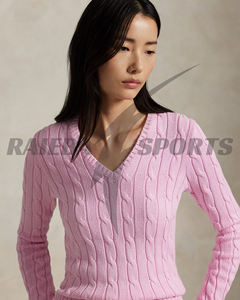 เสื้อสเวตเตอร์แฟชั่นลำลองสำหรับผู้หญิง คุณภาพสูงพิเศษ สำหรับฤดูหนาว คอทรงกลม ติดกระดุมด้านหน้า สีและขนาดสั่งทำได้ ผลิตจากขนสัตว์ 100% ป้องกันการเป็นขุย - Product Image 4