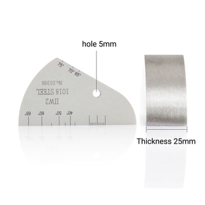 Blocco di calibrazione ad ultrasuoni V2 e supporto in acrilico per la calibrazione dell'angolo e della sensibilità del rilevatore di difetti - Product Image 2