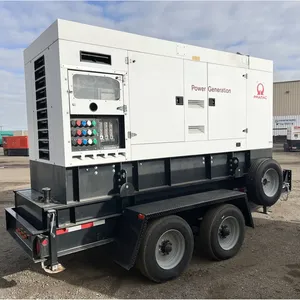 เครื่องกำเนิดไฟฟ้าดีเซลใหม่ 283 กิโลวัตต์ รุ่น 277/480V พร้อมล้อเลื่อน สำหรับใช้งานเชิงพาณิชย์ สำรองไฟฉุกเฉิน - Product Image 1