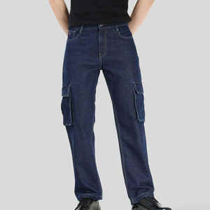 Pantalones Vaqueros de Hombre Personalizados, Corte Bootcut, Estilo Vintage, Cintura Media, Casuales, 100% Algodón - Product Image 1