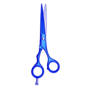 Ciseaux de coiffure Ciseaux de salon de coiffure Couleur bleu foncé Métal Acier Cheveux Ciseaux de coiffeur élégants - Product Image 6
