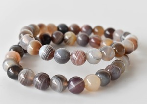 Wholesale Natural 8mm Botswana Agate <b>Healing</b> Crystal <b>Bracelet</b> for Meditation Jewelry - Product Image 3