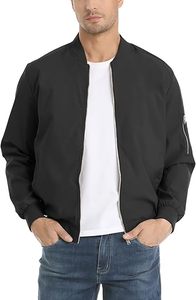 Chaqueta de bombardero de tela Taslan duradera, chaqueta de moda informal ligera y transpirable para hombre - Product Image 2