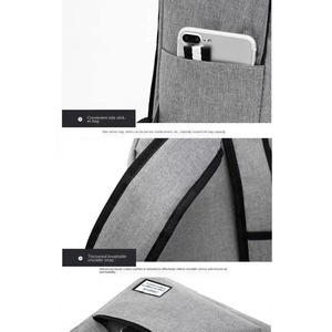 กระเป๋าเป้นักเรียนใช้ได้ทุกเพศ15นิ้วอเนกประสงค์กระเป๋าคอมพิวเตอร์ผ้าอ็อกซ์ฟอร์ดซักได้ทันสมัยสีดำสีน้ำเงิน - Product Image 5