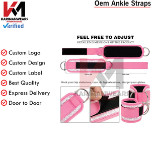 Correa de Tobillo para Máquina de Cable, Correas de Tobillo Acolchadas de Neopreno para Mujer, Accesorios de Gimnasio Perfectos para Ejercicios de Piernas - Product Image 5