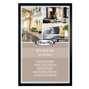 Set of 5 <b>Black</b> Pine Wood Effect Poster <b>Frames</b> 61 X 91.5 cm Versatile Display for A1 A2 <b>A3</b> A4 A5 Sizes - Product Image 4