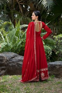 Estilo indio pakistaní pesado Faux Anarkali vestido Dupatta conjunto impresión Digital Fiesta de las mujeres Salwar Kameez para venta al por mayor especial - Product Image 2