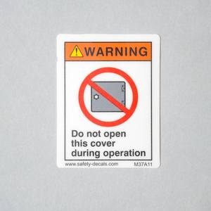 Etiqueta Adhesiva de Advertencia M37 OEM, No Abrir Esta Cubierta, Etiqueta de Seguridad para Protección de Máquinas Industriales, Resistente al Agua - Product Image 3