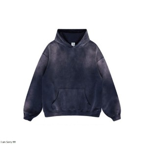 Custom Logo Printed <b>Thick</b> Heavyweight Oversized Hoodie Men 450-600 Gsm Terry Fabric Drop Shoulder Unisex Sweatshirts - Product Image 6