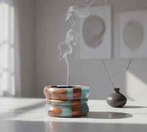 Ensemble de brûleur d'encens en acrylique aromatique écologique de qualité supérieure, Bukhoor arabe, Mubkhar, encensoir, pour la maison, l'église, la religion chrétienne - Product Image 1