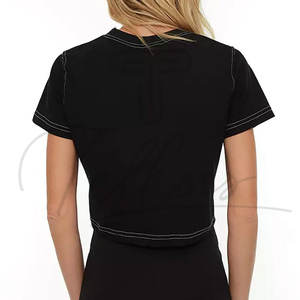 Top Corto de Mujer Elegante y de Alta Calidad, Transpirable, Diseño Único, Formal, de Verano, para Venta en Línea - Product Image 2