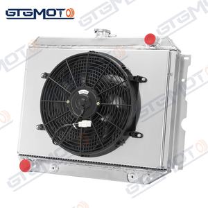 Gtgmoto หม้อน้ำ3แถว + พัดลมห่อหุ้มสำหรับ Ford Falcon <span class=keywords><strong>Mustang</strong></span> 260 289 V8 <span class=keywords><strong>1964</strong></span> 1966 1965 - Product Image 1