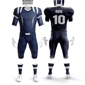 Por encargo adulto fútbol americano Reversible impreso sublimación malla ropa deportiva Jersey pantalones conjuntos de manga corta - Product Image 6