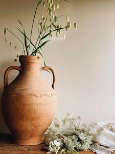 Fiber <b>Clay</b> Vases for Flowers,Antique Deco Fiberglass Big <b>Clay</b> <b>Pot</b> <b>Planter</b>,Retro Design Vases for Hotel/ Home Decor - Product Image 3