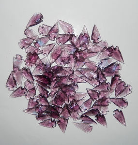 Obsidienne violette 1-1,5 pouce, pointe de flèche, agate colorée faite à la main, fournisseur en gros de l'Inde, Amayra Crysatls Exports - Product Image 3