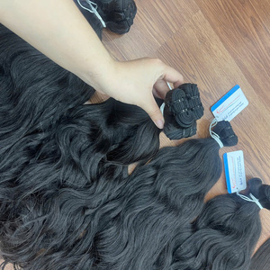 Extensiones de Cabello Virgen Remy Vietnamita de Alta Calidad 100% Doble Trama, Ondulado Natural, Largo, 100g - Product Image 1