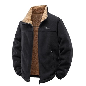 <b>Mens</b> Sweat <b>Jacket</b> with Inner Wool Lining Warm Winter Hoodie Soft Comfortable Casual Sports Outerwear for Cold Weather - Product Image 6