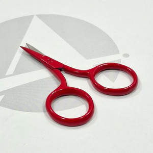 Ciseaux à broder rouges entièrement brodés en acier inoxydable, outil de coupe de fil de couture de précision tranchant - Product Image 6