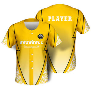 Vente en Gros Polyester Léger Maillot de Baseball pour Hommes Plus Size Design Respirant Livraison Rapide Vêtements de Softball Imprimés - Product Image 3