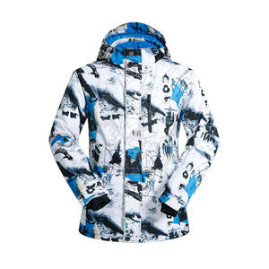 Conception de logo personnalisé, haute qualité, écologique, séchage rapide, capuche zippée, imperméable, respirant, grande taille, 100% polyester, rembourré, pour le ski - Product Image 1
