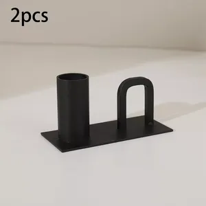 เชิงเทียนโลหะสำหรับตกแต่งงานแต่งงานโรงแรมเชิงเทียนดีไซน์ทันสมัย - Product Image 2
