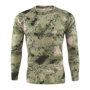 Chemise de chasse en jersey camouflage pour homme en gros, manches longues, séchage rapide, chemise de chasse performante pour homme, logo personnalisé, jersey de chasse - Product Image 4