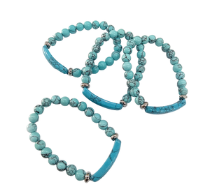 Pulsera Torquoise de piedras preciosas de ágata, pulseras ajustables, bandas de mano de cristal Natural, compra en línea de Amayra Crystals Exports - Product Image 5