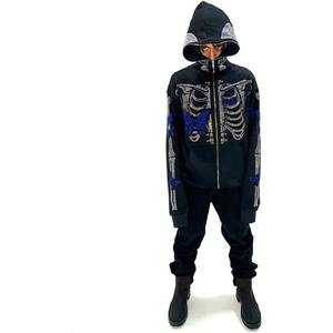 Chándales con cierre de cordón ecológicos de alta calidad hechos en Pakistán con diamantes de imitación estampados de invierno de buen proveedor 2025 - Product Image 3